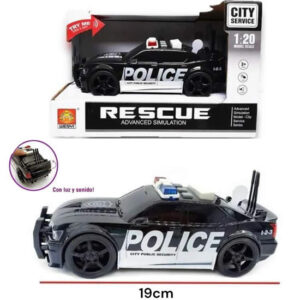 Auto policia escala 1:20 con luz y sonido.