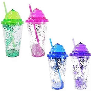Vaso 400cc transparente con brillo