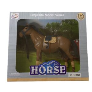 Caballo con silla de montar  15cm alt. 618428