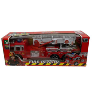 Camion bombero 30cm friccion y movimiento de escalera