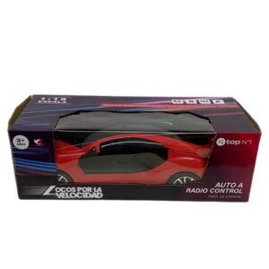 Auto radio control rojo alta velocidad