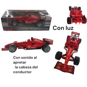 Auto F1 con luz y sonido FA58. Caja 30cm x 12cm