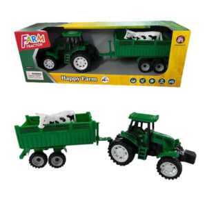 Tractor con remolque con 1 animal. 13444
