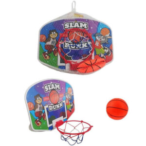 Basquet para puerta en red tablero 28cm x 20cm 13484. Con pelota inflable