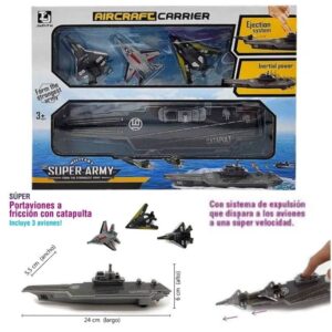 Portaaviones 063. Con catapulta y sistema de expulsión. Trae 3 aviones