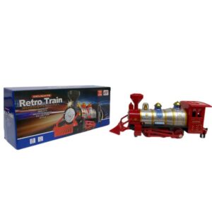 Locomotora a pilas. Solo tiene luces, no se traslada.  caja 20cm 8595