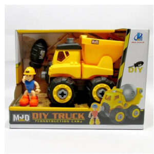 Diy camion volcador desarmable con muñeco.Caja:25 x19cm