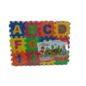 Goma eva letras y numeros encastrables x 36 piezas. 3 planchas de 20x15cm