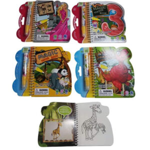Agua Libro Borrable. Magic Water book. Rellenas la fibra con agua y pintas, cuando de seca se borra.