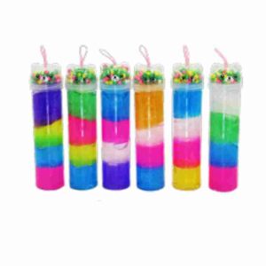 Slime varios colores con glitter y foam tapa con forma de oso 60032