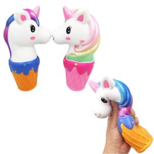 Squishy Unicornio en cucurucho 18cm