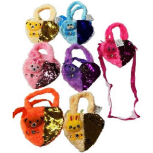 Cartera peluche /lentejuelas 20587