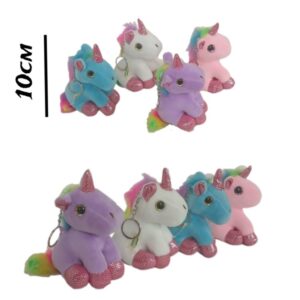 Llavero unicornio 10cm de peluche 044