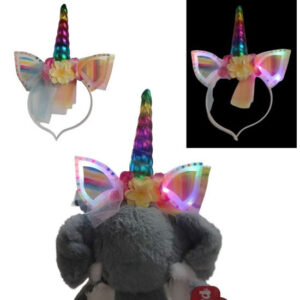 Vincha unicornio con luz