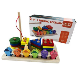 Juego pesca con figuras geometricas.