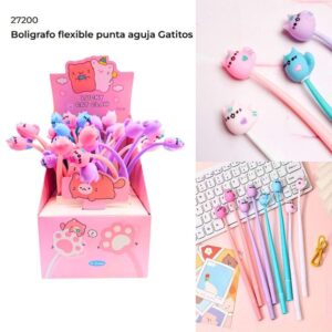 Boligrafo flexible Gatitos