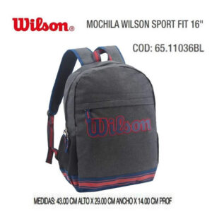 Mochila 16 pulgadas Wilson sport 159