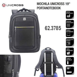 Mochila 19 pulgadas Portanotebook con Usb Unicross 855