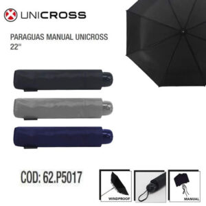 Paraguas Unicross corto manual liso