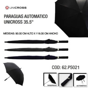 Paraguas largo unicross automático 212 35 pulgadas