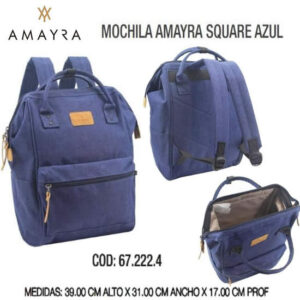Mochila Amayra Square Azul 245