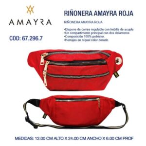 Riñonera Amayra Roja