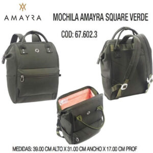 Mochila Amayra Square 230 verde