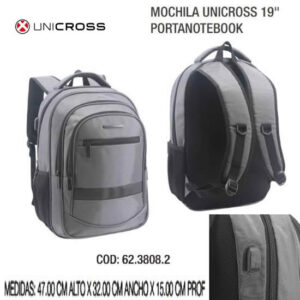 Mochila 19 pulgadas Portanotebook con Usb 829