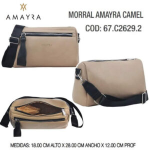 Cartera Amayra Camel 924. Tare bolsa de friselina.
