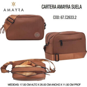 Cartera Amayra Suela 327. Trae bolsa de friselina