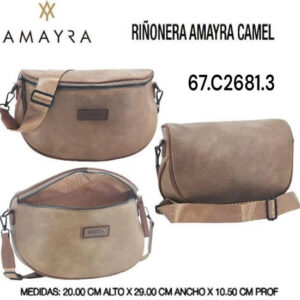 Cartera / Riñonera Amayra Vison 131. Trae bolsa de friselina.
