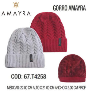 Gorro Amayra 000, con plush dentro