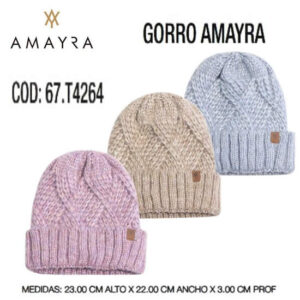Gorro Amayra 001, con plush dentro