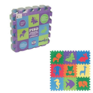 Piso goma eva x9 piezas 30x30cm Animales