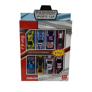 Set de autos metal caja x 8  xl808