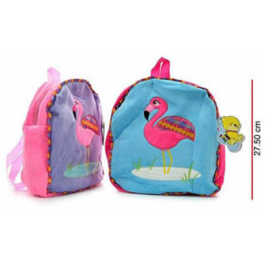Mochila peluche 11pulgadas flamenco