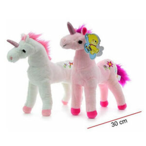 Unicornio parado con bordado de  25cm.