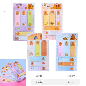 Post it capivara 6 mod x 20 unidades