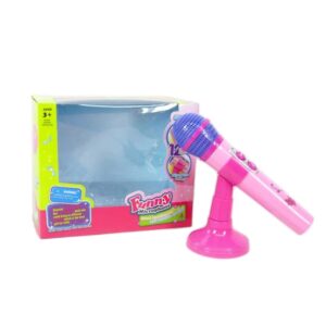 Microfono con 12 melodias , altavoz y soporte.