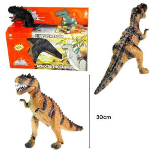 Dinosaurio articulado 1032. Camina tiene luces y sonidos a pilas.