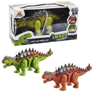 Dino caja con  luz y sonido.