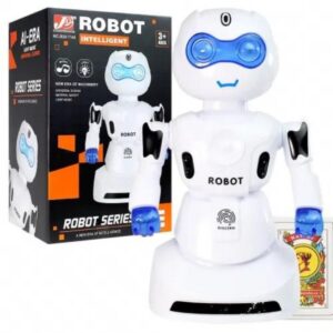 Robot Inteligente. Caja 2629. Tiene luz, música y mueve los brazos arriba y abajo a 90°.