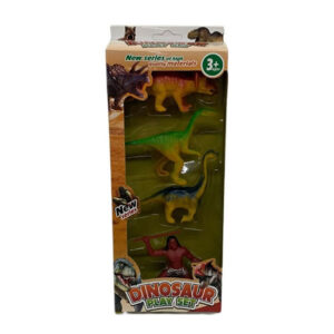 Set de dinosaurio con indio.Caja 12x30cm