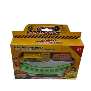 Pista de tren a pila con vagon. Circular 32cm