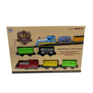 Pista de tren caja a pila. Caja 30x22x3