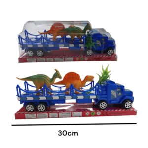 Camion con acoplado 74679. Trae 2 dinosaurios