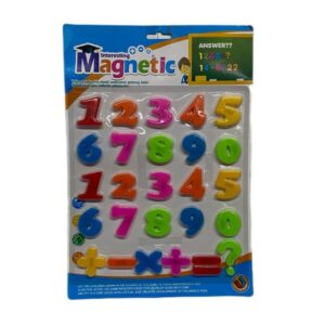 Numeros magneticos de 4 cm. Blister de 38 cm.