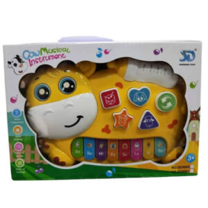 Piano vaquita a pilas, con botones de sonidos de animal. 9960