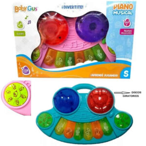 Piano musical con luces y sonidos de animales.61290