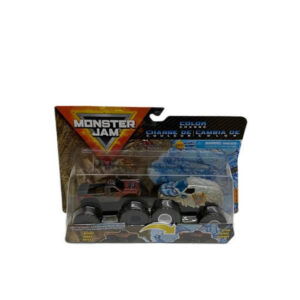 Monster jam set de 2 autos de metal cambia de color.Escala 1:64